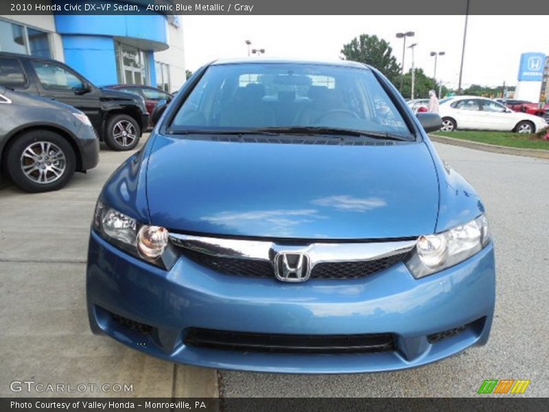 Atomic Blue Metallic / Gray 2010 Honda Civic DX-VP Sedan