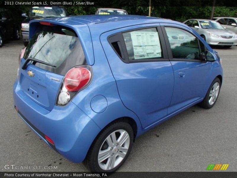 Denim (Blue) / Silver/Blue 2013 Chevrolet Spark LS