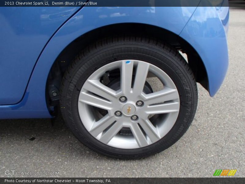 Denim (Blue) / Silver/Blue 2013 Chevrolet Spark LS