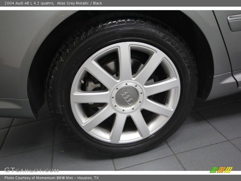 Atlas Grey Metallic / Black 2004 Audi A8 L 4.2 quattro
