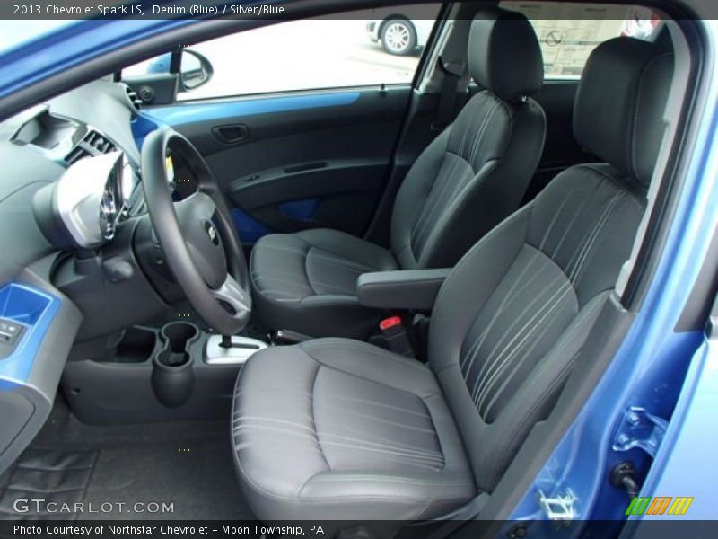 Denim (Blue) / Silver/Blue 2013 Chevrolet Spark LS