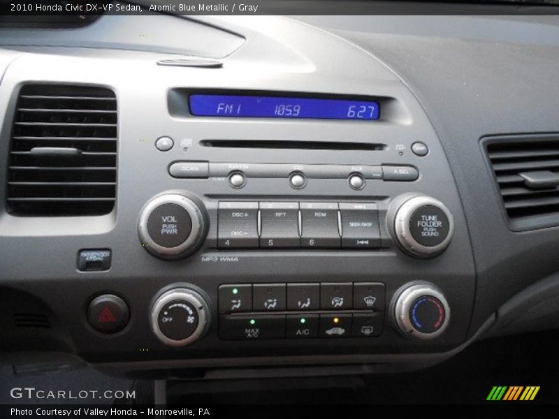Atomic Blue Metallic / Gray 2010 Honda Civic DX-VP Sedan