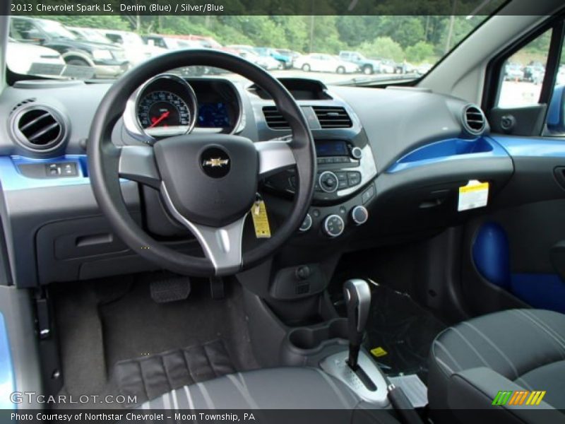 Denim (Blue) / Silver/Blue 2013 Chevrolet Spark LS