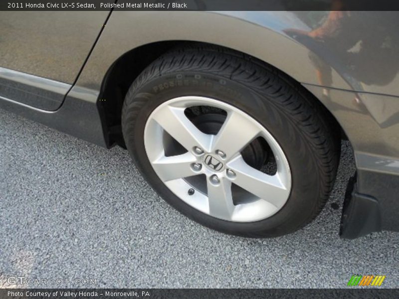 Polished Metal Metallic / Black 2011 Honda Civic LX-S Sedan