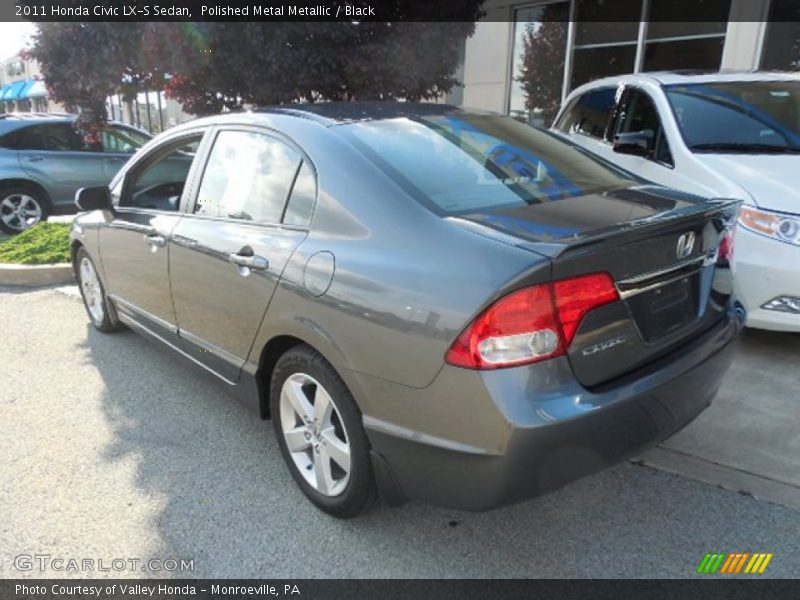 Polished Metal Metallic / Black 2011 Honda Civic LX-S Sedan