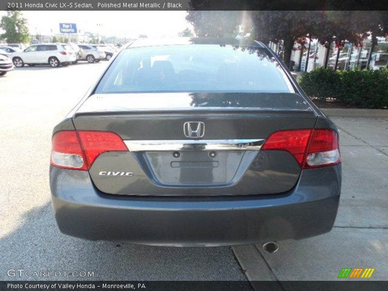 Polished Metal Metallic / Black 2011 Honda Civic LX-S Sedan