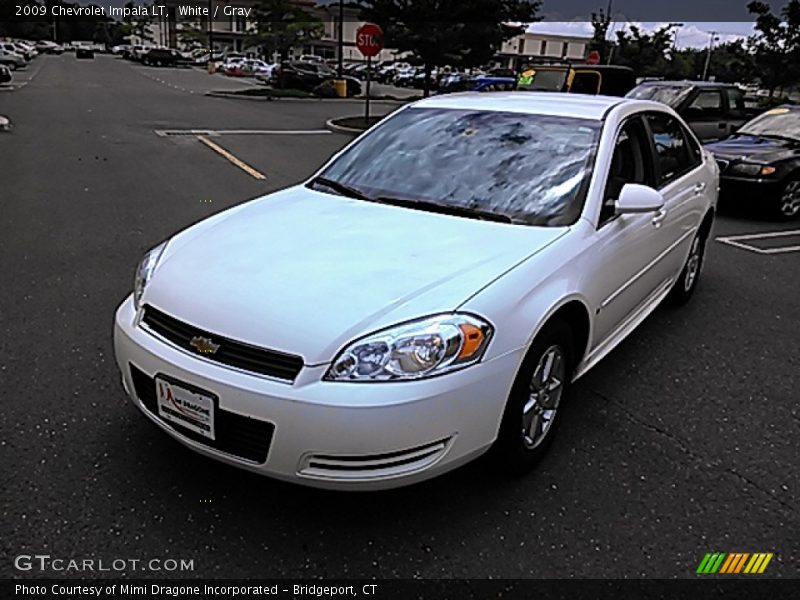 White / Gray 2009 Chevrolet Impala LT