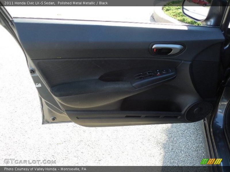 Polished Metal Metallic / Black 2011 Honda Civic LX-S Sedan