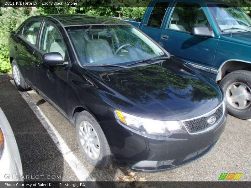 Ebony Black / Stone 2011 Kia Forte LX