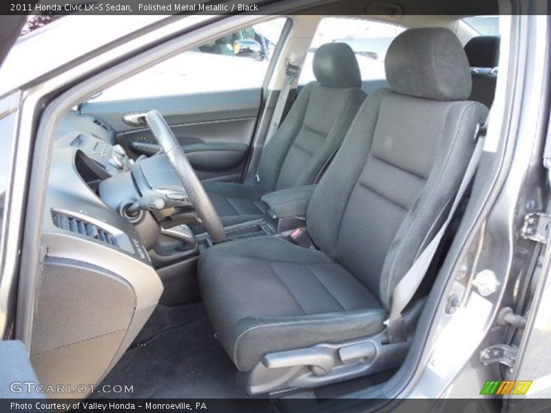 Polished Metal Metallic / Black 2011 Honda Civic LX-S Sedan