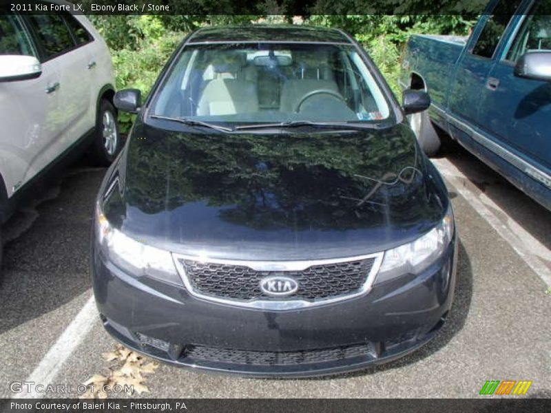 Ebony Black / Stone 2011 Kia Forte LX