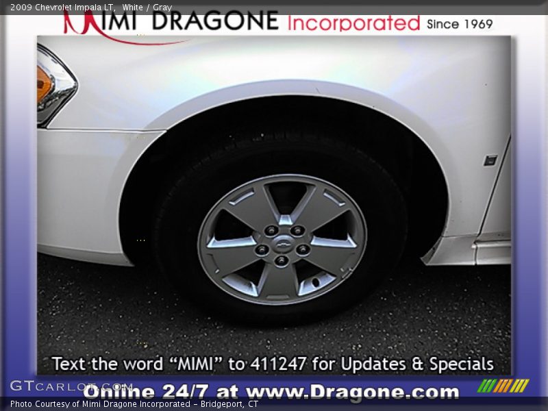 White / Gray 2009 Chevrolet Impala LT