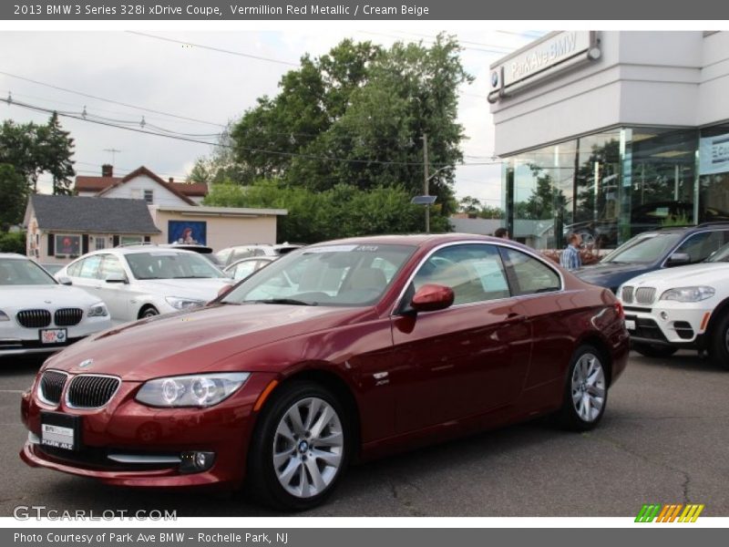 Vermillion Red Metallic / Cream Beige 2013 BMW 3 Series 328i xDrive Coupe