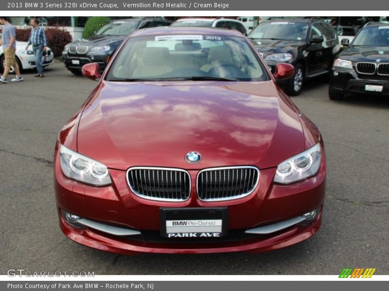 Vermillion Red Metallic / Cream Beige 2013 BMW 3 Series 328i xDrive Coupe