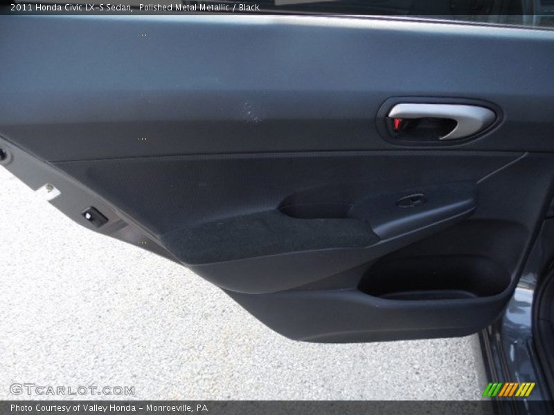 Polished Metal Metallic / Black 2011 Honda Civic LX-S Sedan