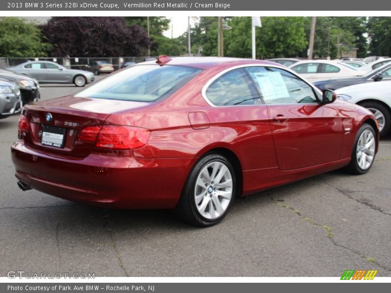 Vermillion Red Metallic / Cream Beige 2013 BMW 3 Series 328i xDrive Coupe