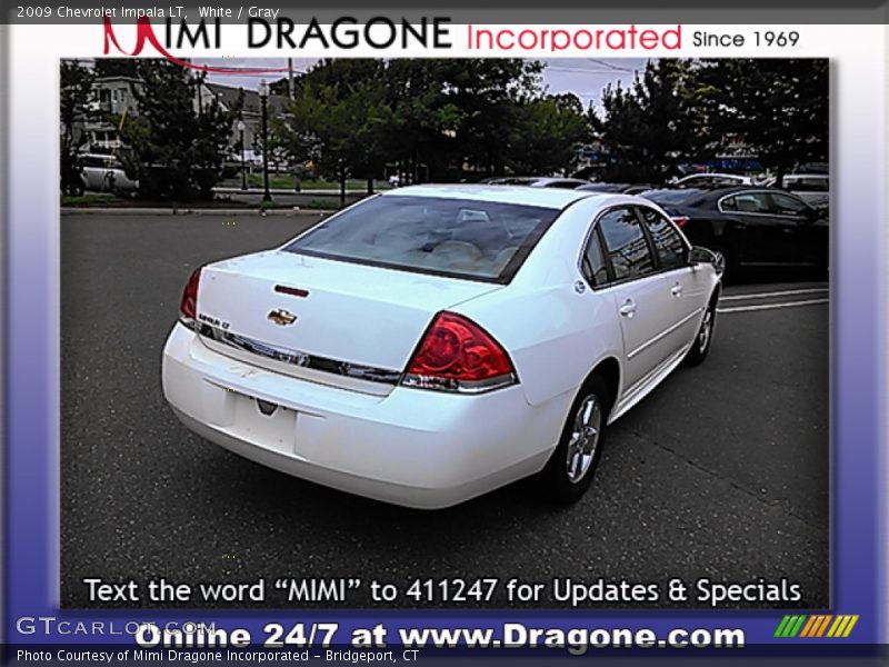White / Gray 2009 Chevrolet Impala LT