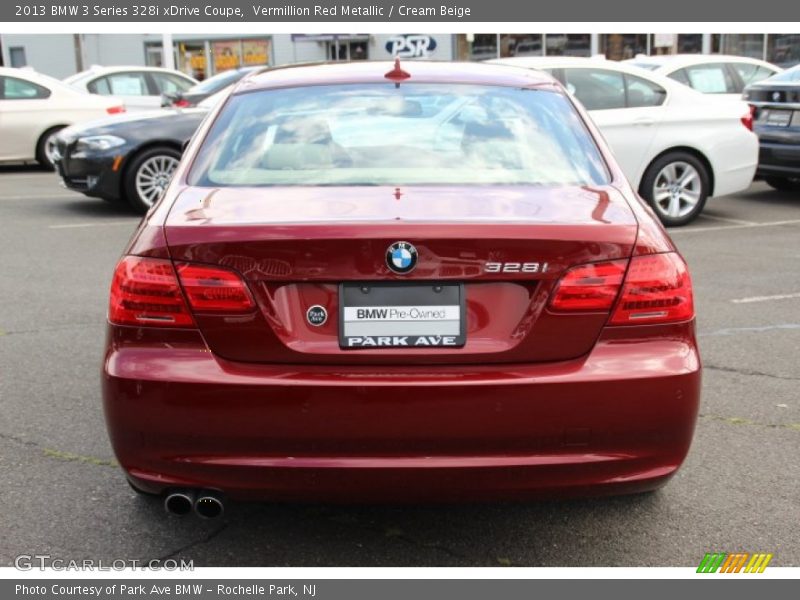 Vermillion Red Metallic / Cream Beige 2013 BMW 3 Series 328i xDrive Coupe