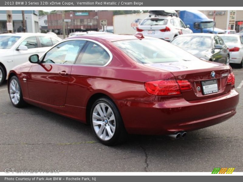 Vermillion Red Metallic / Cream Beige 2013 BMW 3 Series 328i xDrive Coupe