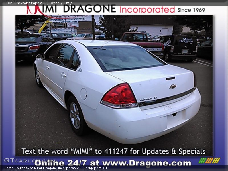 White / Gray 2009 Chevrolet Impala LT