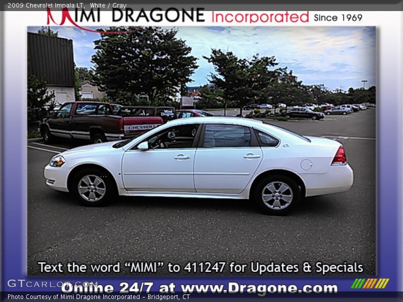 White / Gray 2009 Chevrolet Impala LT
