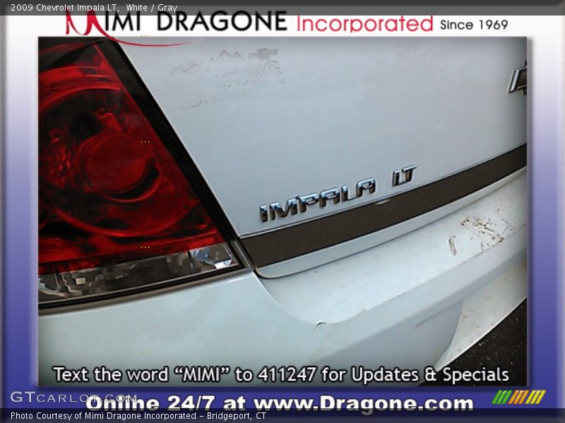 White / Gray 2009 Chevrolet Impala LT