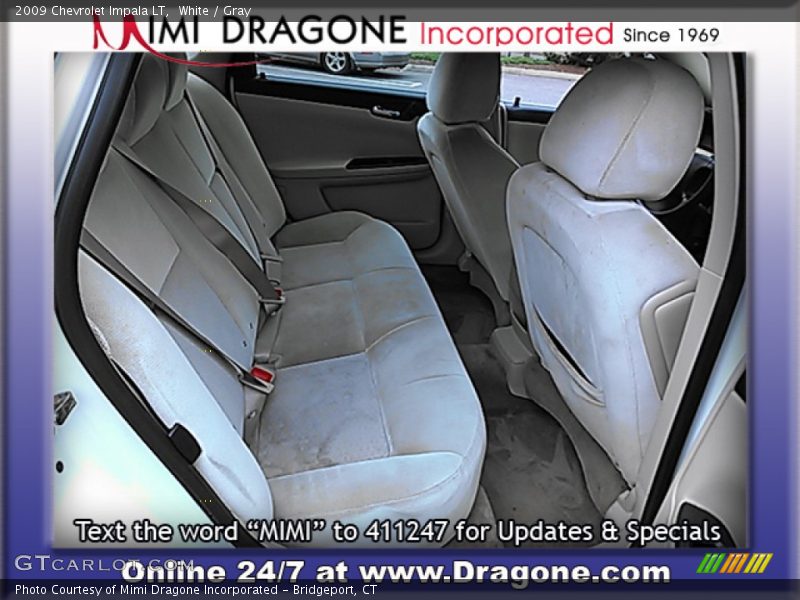 White / Gray 2009 Chevrolet Impala LT