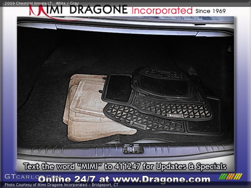 White / Gray 2009 Chevrolet Impala LT