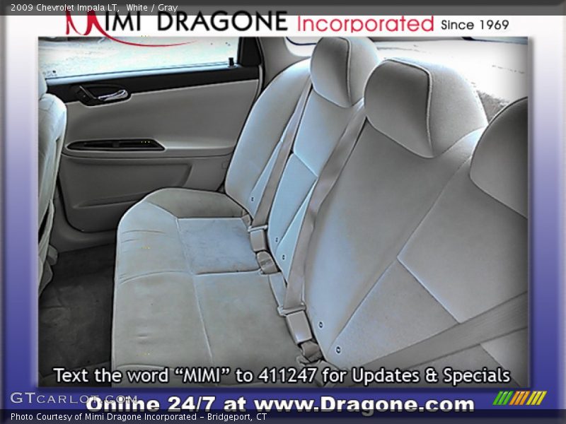 White / Gray 2009 Chevrolet Impala LT