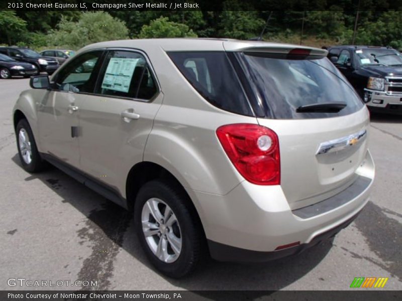 Champagne Silver Metallic / Jet Black 2013 Chevrolet Equinox LS