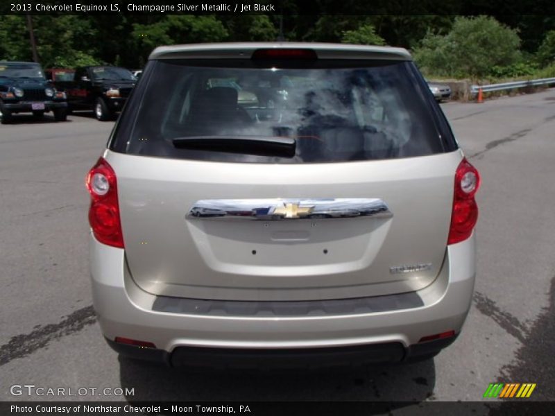 Champagne Silver Metallic / Jet Black 2013 Chevrolet Equinox LS