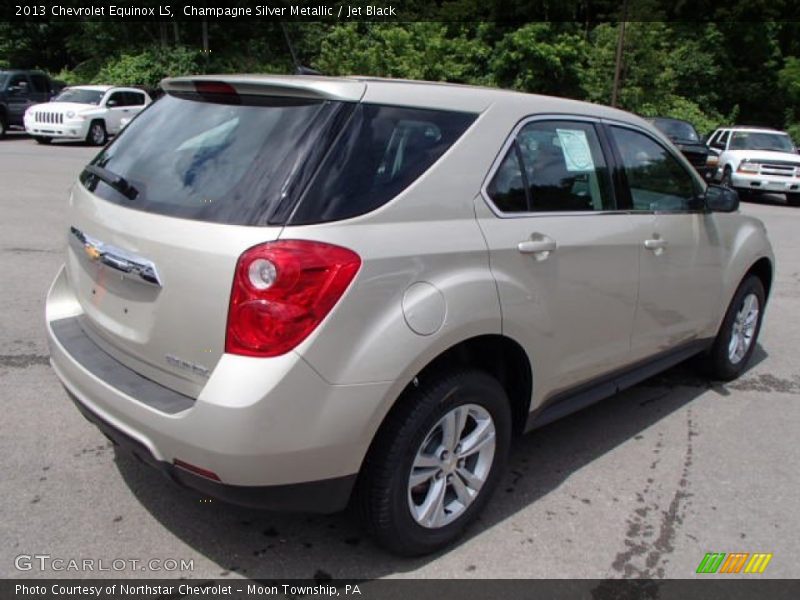Champagne Silver Metallic / Jet Black 2013 Chevrolet Equinox LS
