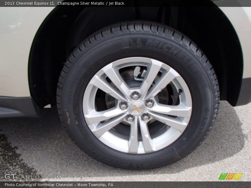 Champagne Silver Metallic / Jet Black 2013 Chevrolet Equinox LS