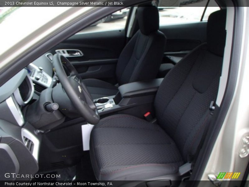 Champagne Silver Metallic / Jet Black 2013 Chevrolet Equinox LS