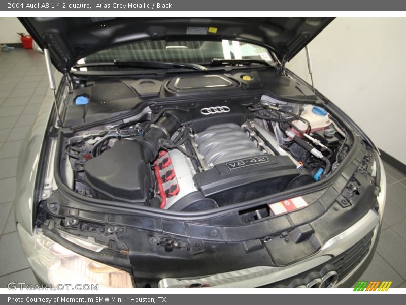 Atlas Grey Metallic / Black 2004 Audi A8 L 4.2 quattro