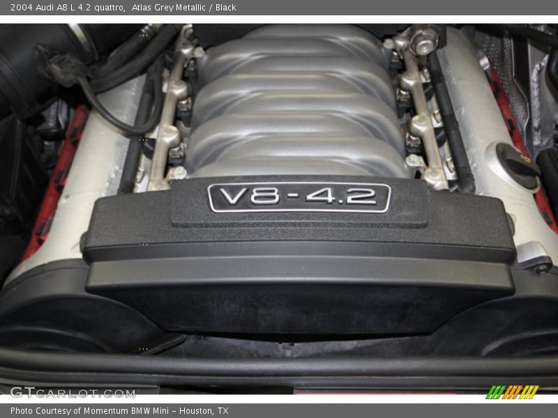 Atlas Grey Metallic / Black 2004 Audi A8 L 4.2 quattro