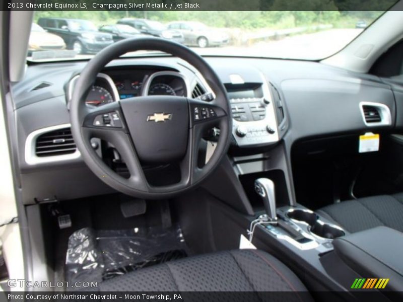 Champagne Silver Metallic / Jet Black 2013 Chevrolet Equinox LS