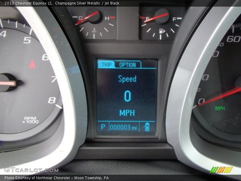 Champagne Silver Metallic / Jet Black 2013 Chevrolet Equinox LS