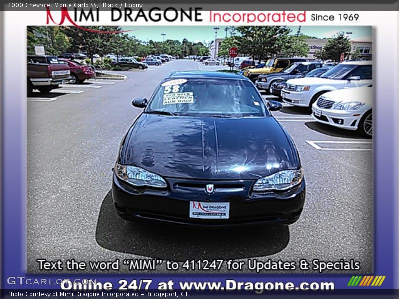 Black / Ebony 2000 Chevrolet Monte Carlo SS
