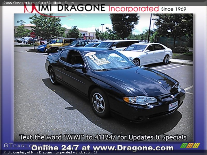 Black / Ebony 2000 Chevrolet Monte Carlo SS