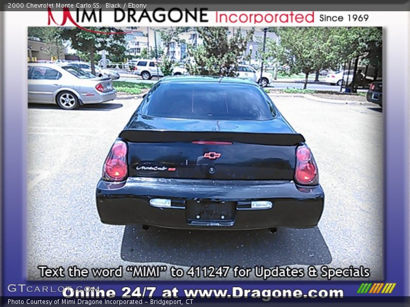Black / Ebony 2000 Chevrolet Monte Carlo SS