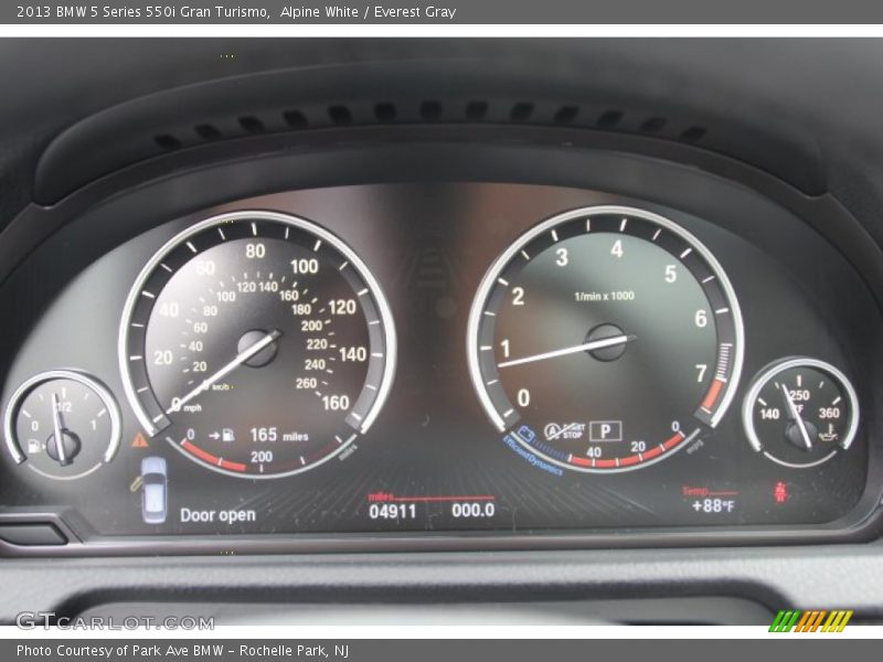  2013 5 Series 550i Gran Turismo 550i Gran Turismo Gauges