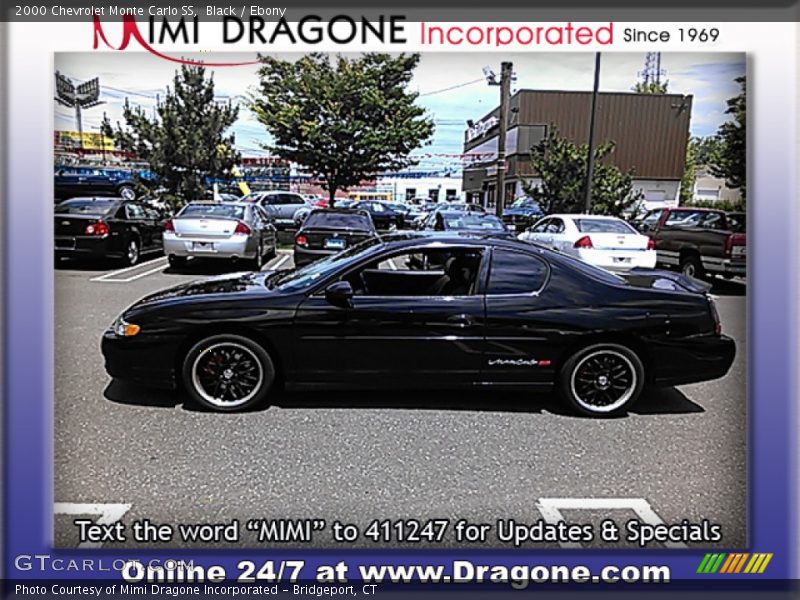 Black / Ebony 2000 Chevrolet Monte Carlo SS