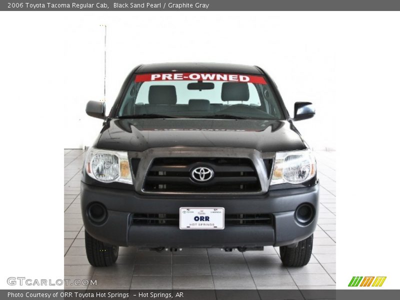 Black Sand Pearl / Graphite Gray 2006 Toyota Tacoma Regular Cab