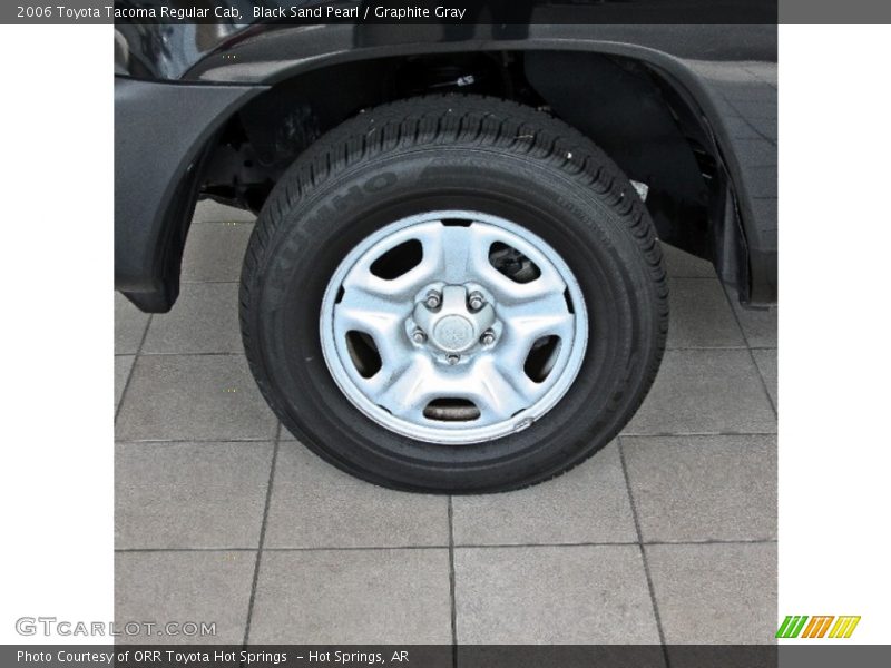 Black Sand Pearl / Graphite Gray 2006 Toyota Tacoma Regular Cab
