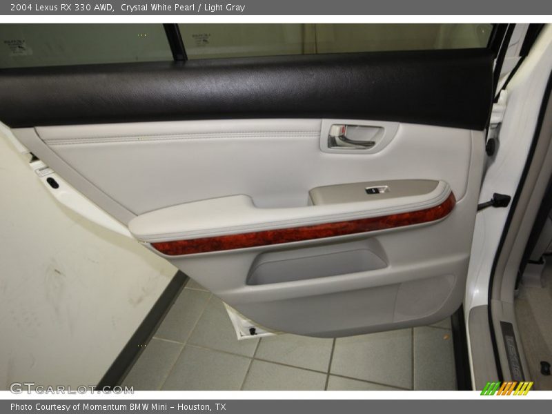 Crystal White Pearl / Light Gray 2004 Lexus RX 330 AWD