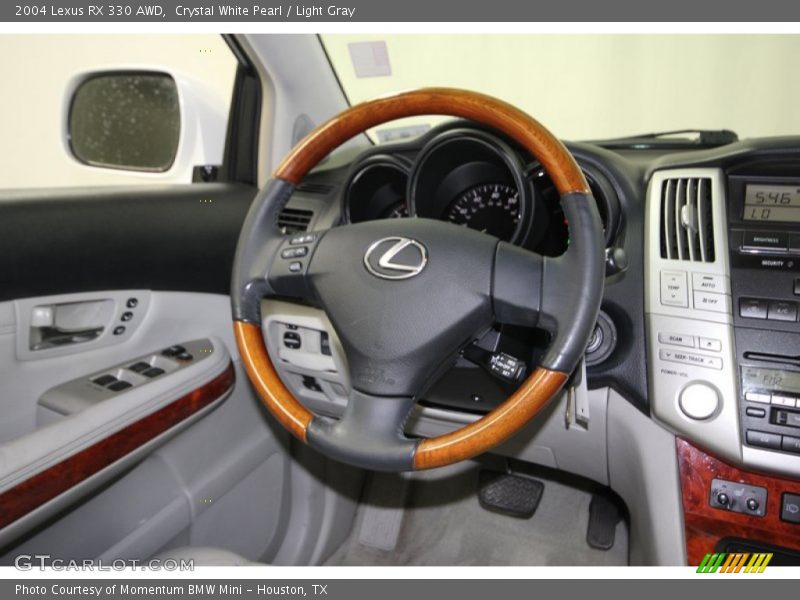 Crystal White Pearl / Light Gray 2004 Lexus RX 330 AWD