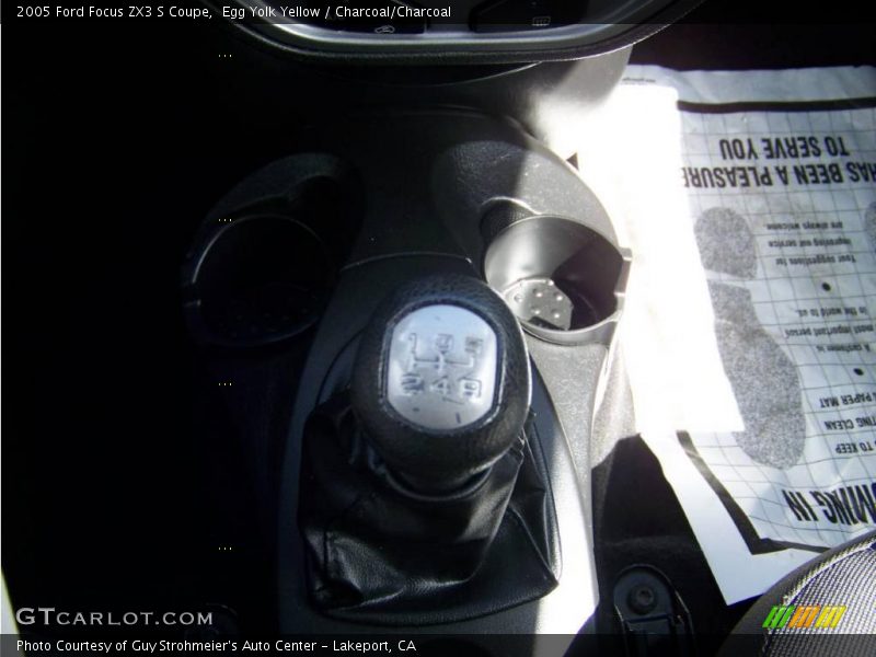 Egg Yolk Yellow / Charcoal/Charcoal 2005 Ford Focus ZX3 S Coupe