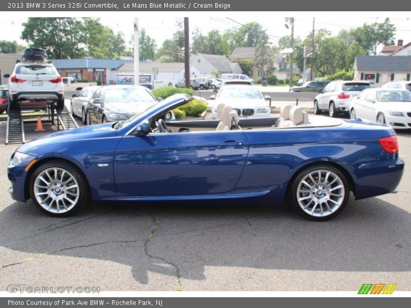 Le Mans Blue Metallic / Cream Beige 2013 BMW 3 Series 328i Convertible
