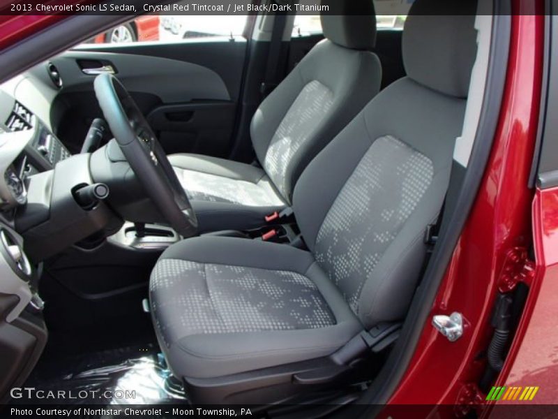 Crystal Red Tintcoat / Jet Black/Dark Titanium 2013 Chevrolet Sonic LS Sedan